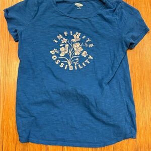 Old Navy Blue 'Infinite Possibility' Kids Tee
